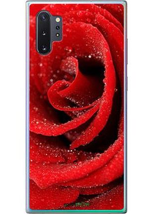 Чехол на samsung galaxy note 10 plus красная роза "529u-1756-2448"