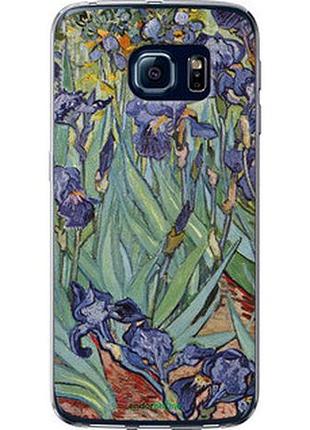 Чехол на samsung galaxy s6 edge g925f винсент ван гог. ирисы "161t-83-2448"