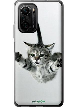 Чехол на xiaomi mi 11i летящий котёнок "2322u-3935-2448"