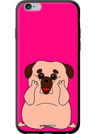 Чехол на iphone 6s plus весёлый мопс "4908b-91-2448"