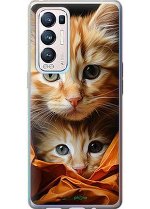 Чехол на oppo reno5 pro plus котики 2 "5664u-2243-2448"