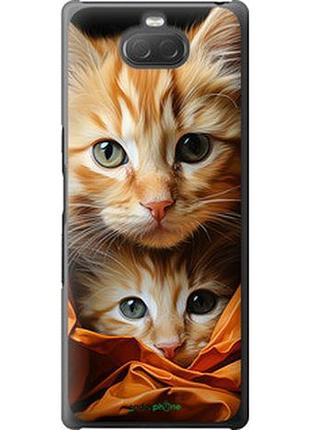 Чехол на sony xperia 10 plus i4213 котики 2 "5664t-1690-2448"