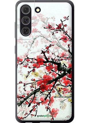 Чехол на samsung galaxy s21 fe цветущий куст "831u-2302-2448"
