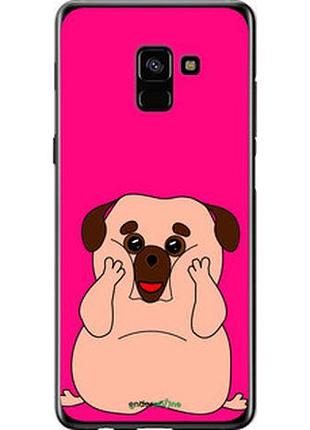 Чохол на samsung galaxy a8 plus 2018 a730f веселий мопс "4908t-1345-2448"