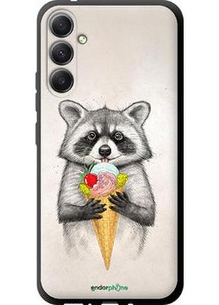 Чехол на samsung galaxy a34 a346e енотик с мороженым "4602b-2936-2448"