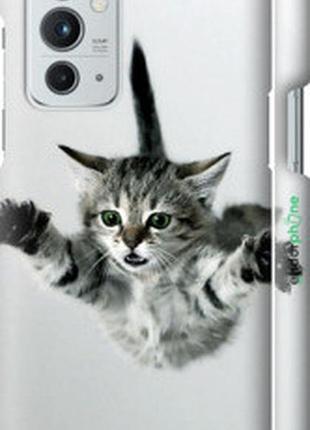 Чехол на oneplus 9rt летящий котёнок "2322m-2520-2448"
