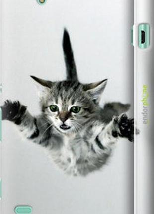 Чехол на sony xperia c4 e5333 летящий котёнок "2322m-295-2448"