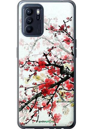 Чехол на oppo reno6 z цветущий куст "831u-2477-2448"
