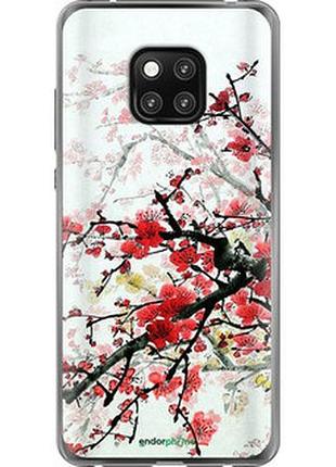 Чехол на huawei mate 20 pro цветущий куст "831u-1567-2448"