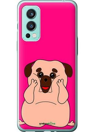 Чохол на oneplus nord 2 веселий мопс "4908u-2468-2448"