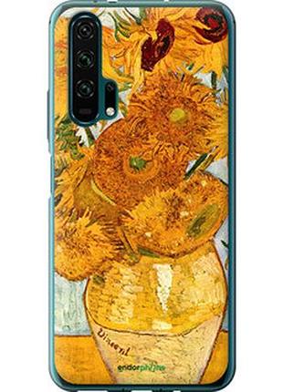 Чехол на huawei honor 20 pro винсент ван гог. подсолнухи "162t-1702-2448"