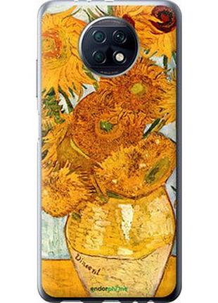 Чехол на xiaomi redmi note 9t винсент ван гог. подсолнухи "162u-2261-2448"