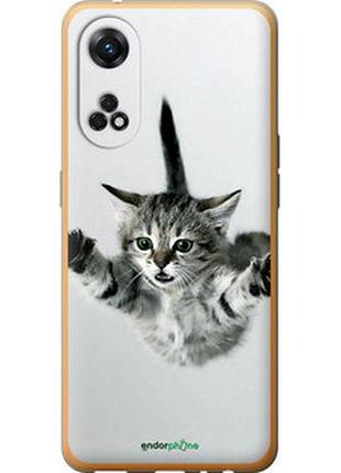 Чехол на oppo reno8 t летящий котёнок "2322u-2969-2448"