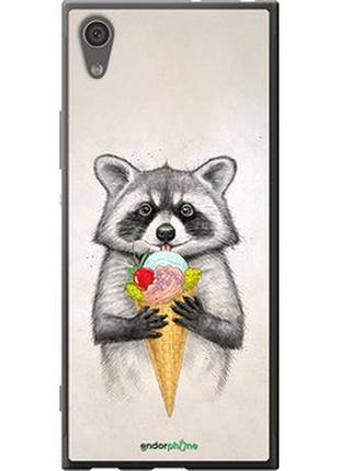Чехол на sony xperia xa1 g3112 енотик с мороженым "4602u-964-2448"