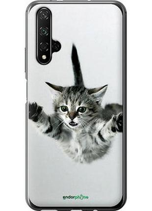 Чехол на huawei honor 20 летящий котёнок "2322u-1697-2448"