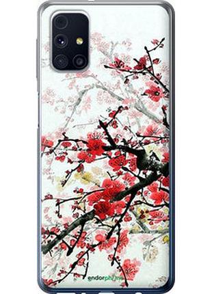 Чехол на samsung galaxy m31s m317f цветущий куст "831t-2055-2448"