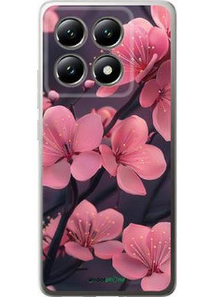 Чохол на xiaomi 14t 5g пурпурова сакура "6075u-3773-2448"