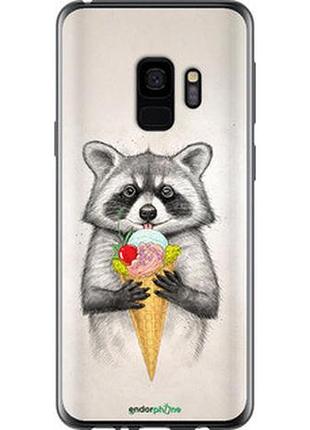 Чехол на samsung galaxy s9 енотик с мороженым "4602u-1355-2448"