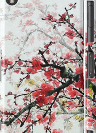 Чехол на sony xperia z3 dual d6633 цветущий куст "831c-59-2448"