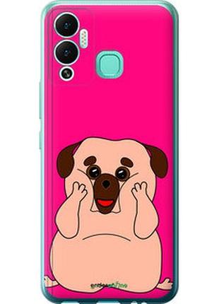 Чехол на infinix hot 12 play весёлый мопс "4908u-2759-2448"