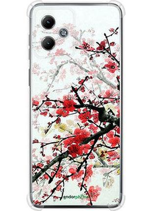 Чехол на motorola moto g14 цветущий куст "831sp-3197-2448"