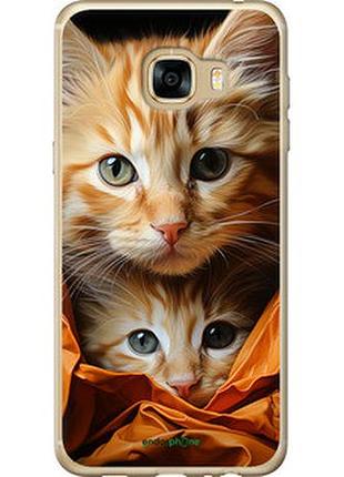 Чехол на samsung galaxy c5 c5000 котики 2 "5664t-301-2448"
