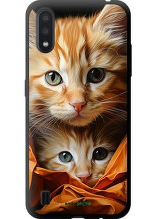 Чехол на samsung galaxy a01 a015f котики 2 "5664b-1842-2448"
