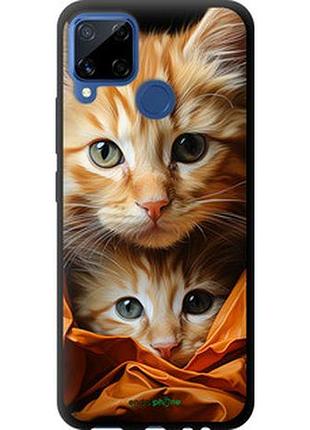 Чехол на realme c15 котики 2 "5664b-2063-2448"