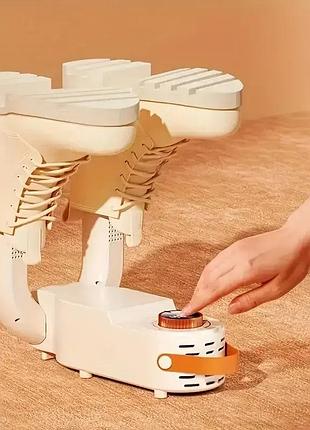Ультрафіолетова сушарка для взуття та одягу, електросушарка shoe dryer з регулюванням температури, біла