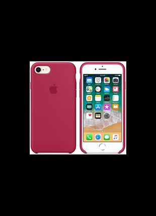 Чехол для iphone 6 6s силиконовый с микрофиброй soft touch открытый низ silicone case rose red