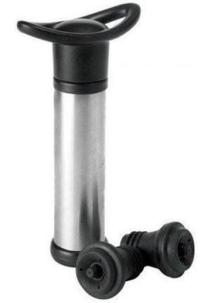 Помпа для вина vacuum wine saver з 2 пробками, вакуумний насос для закупорювання пляшки