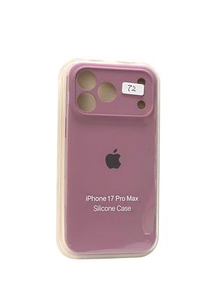 Чохол силіконовий для iphone 17promax silicone case orig full camera no72 blueberry 4you