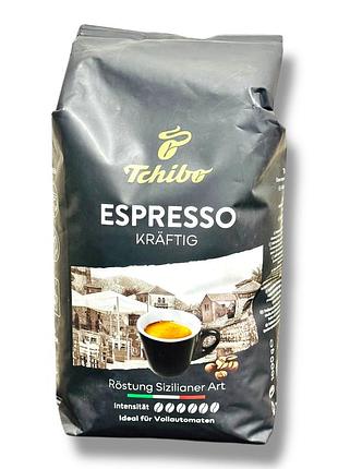Кофе в зернах tchibo espresso kraftig 1 кг