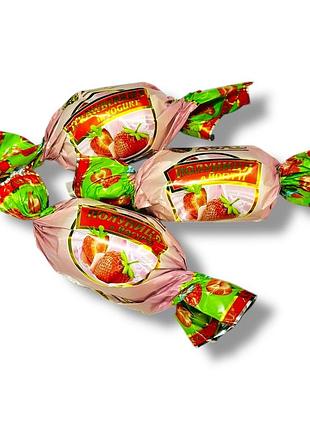 Конфеты asal клубника в йогурте 0.5кг