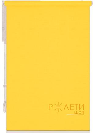 Ролета тканевая е-mini лен 858 желтый / 525 мм
