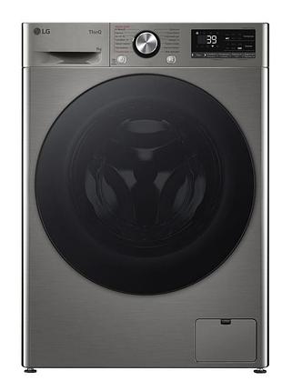 Пральна машина lg f2y7fs5p фронтальна, 9кг, 1200, a, 48см, дисплей, пара, інвертор, сріблястий