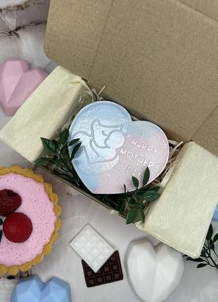 Сувенірне мило ручної роботи happy mother day, подарунок на день матері, ароматне гліцеринове мило для мами
