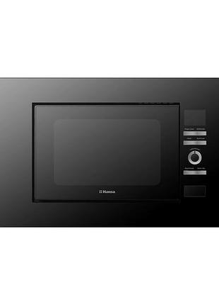 Микроволновая печь hansa amgb20e3gb встраиваемая, 20л, электр. управл., 700вт, гриль, дисплей, сенсор., черный+нерж