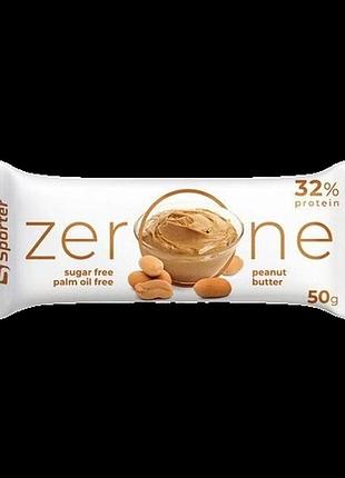 Протеиновый батончик sporter zero one арахисовая паста, 50 г