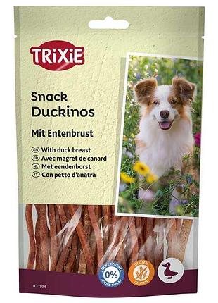 Лакомство для собак trixie premio duckinos с уткой, 80 г