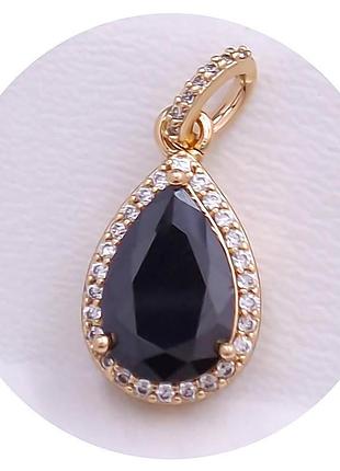 Кулон xuping jewelry 18k. 2,3 см. черний