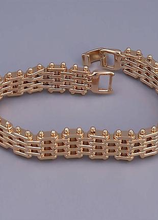 Браслет женский медзолото xuping jewelry 18k. 19,5 см.