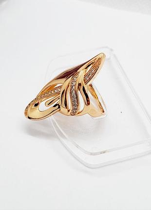 Каблочка женская медзолото xuping jewelry 18k. размер 16