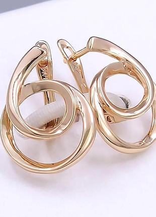Сережки жіночі xp.18k. 2 см.