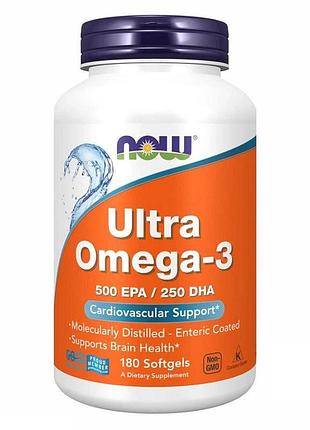Now ultra омега-3 fish oil в мягких капсулах №180