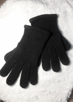 Тонкие, тёплые перчатки, акрил.