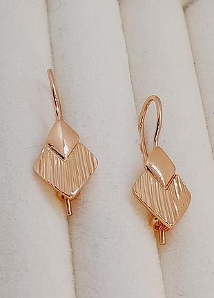 Сережки жіночі fallon jewelry po. 3,2 см/ 1,2 см.