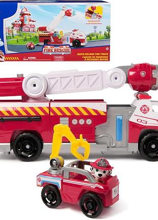 Щенячий патруль пожежна команда велика пожежна машина маршала paw patrol fire rescue rapid reload truck