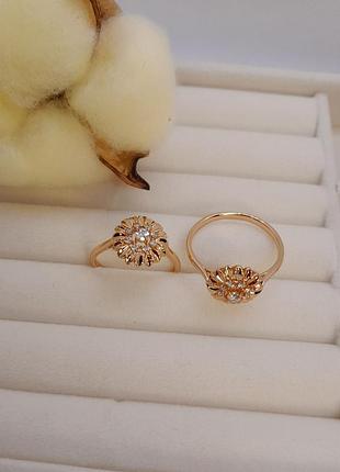 Каблучка жіноча xuping 18k, розмір 19,. 20,5 20.5