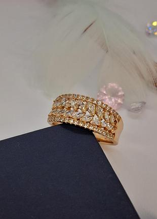Розкішна жіноча каблучка xuping jewelry 18k. 19, 20.